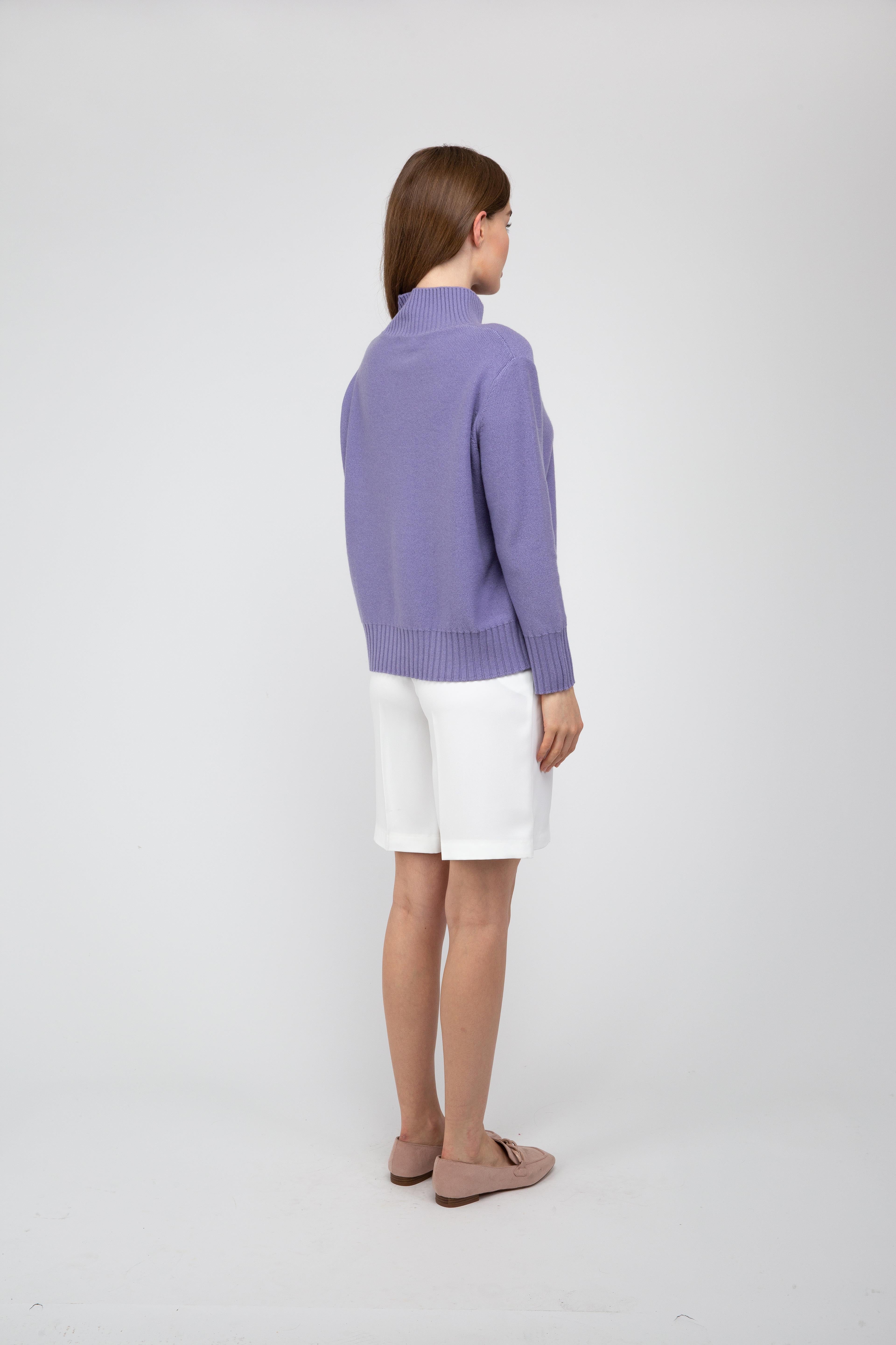 VAN KUKIL CASHMERE HIGH NECK SWEATER