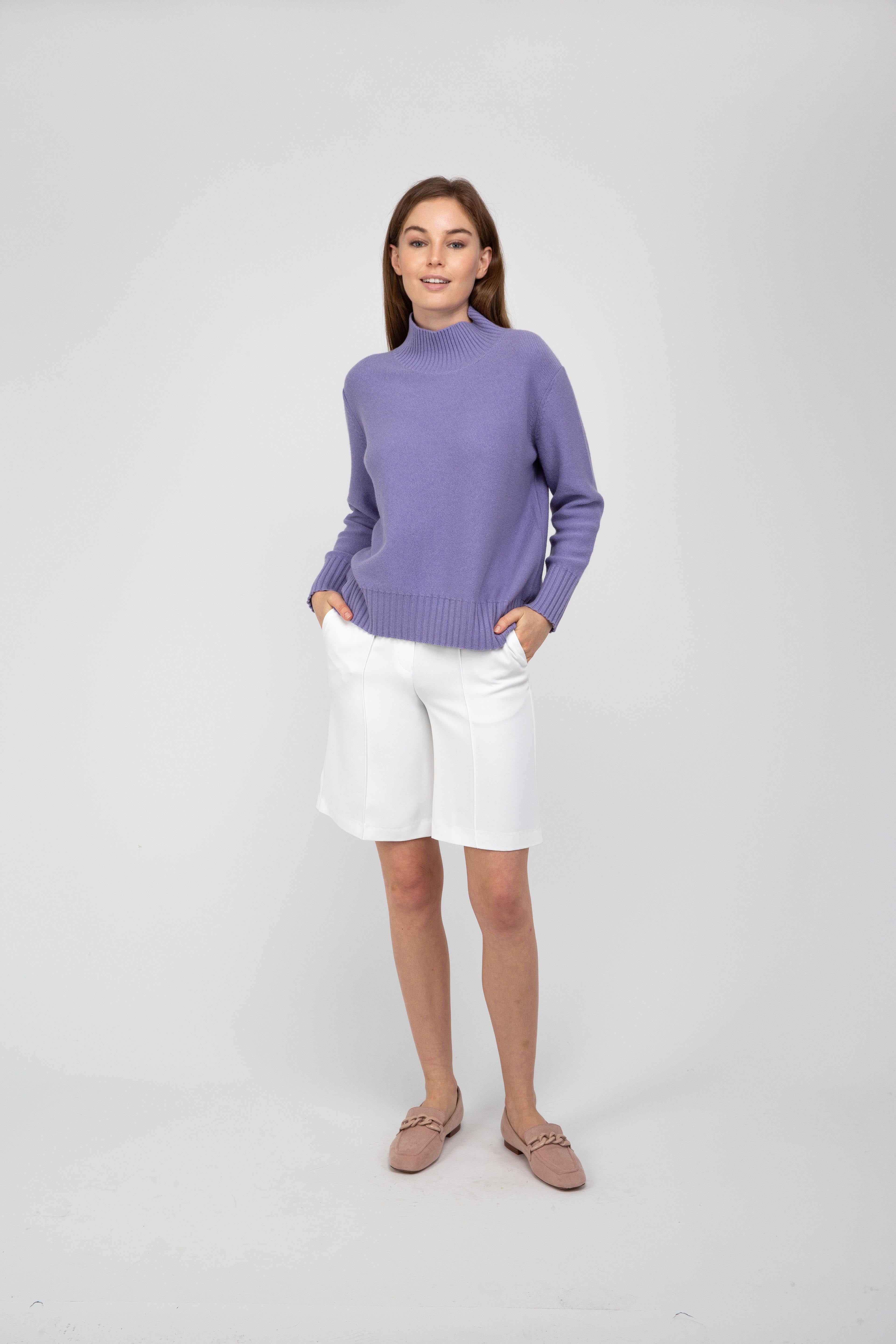 VAN KUKIL CASHMERE HIGH NECK SWEATER