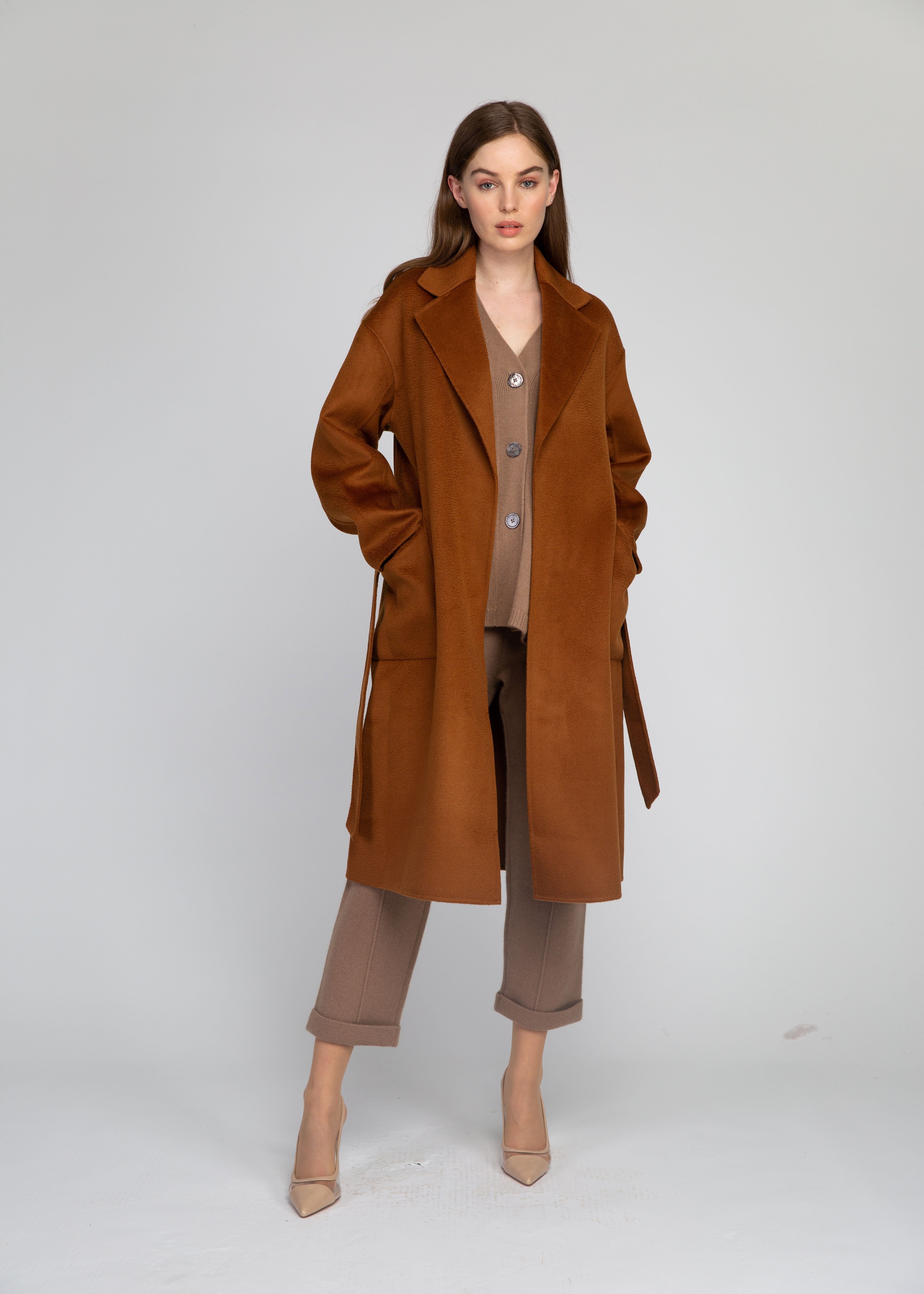 VAN KUKIL LONG COAT WITH POCKETS