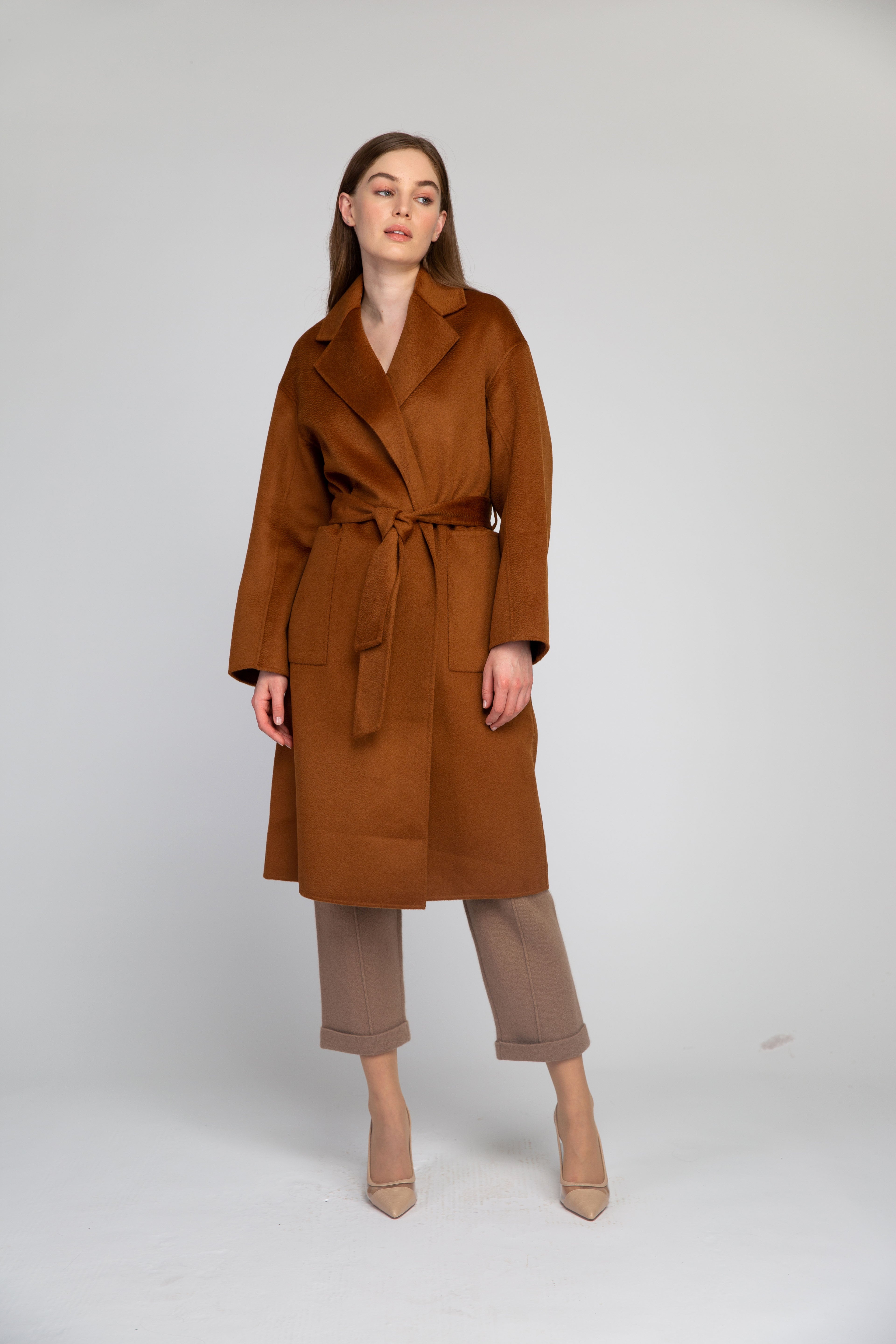 VAN KUKIL LONG COAT WITH POCKETS