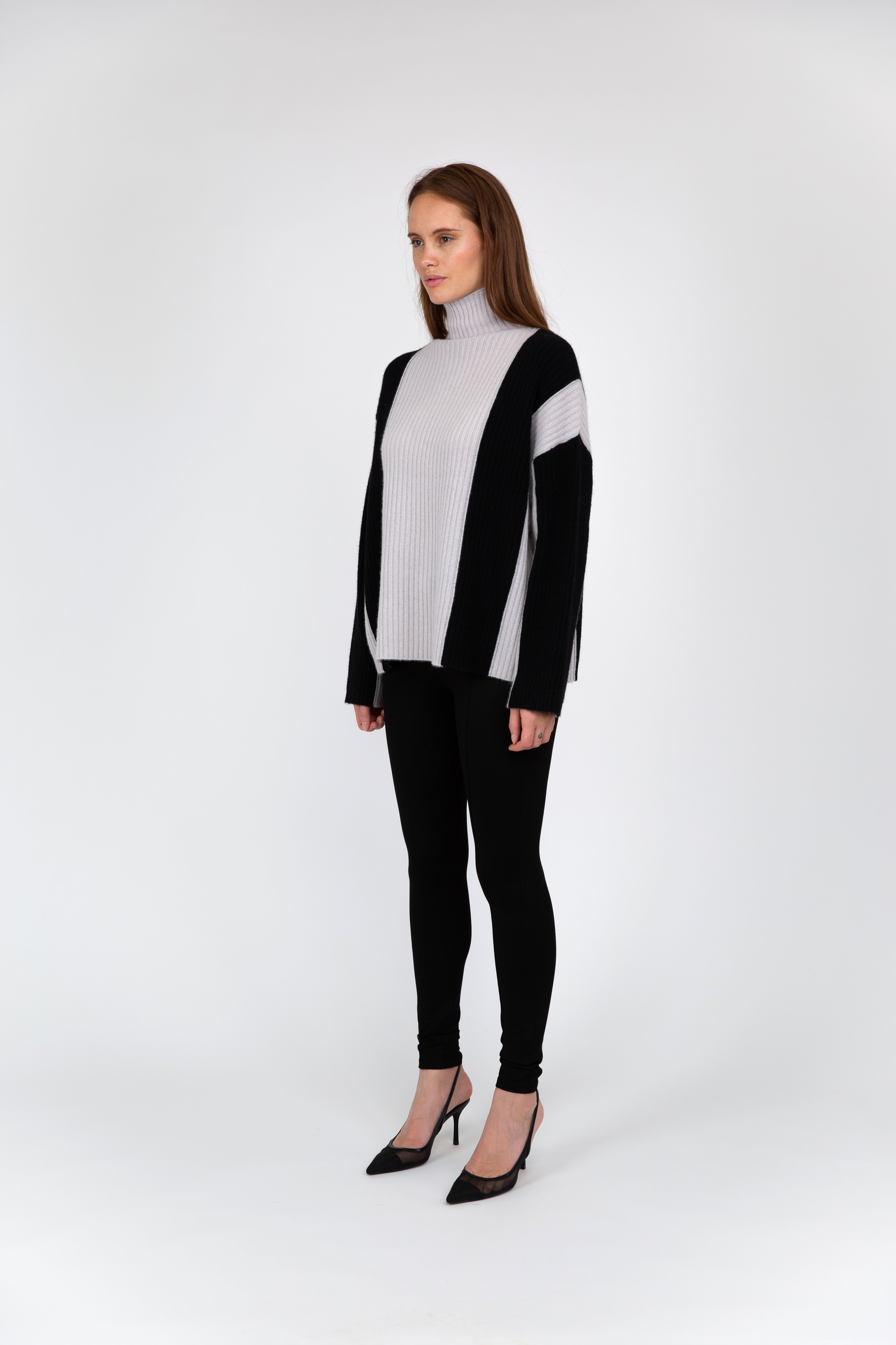 VAN KUKIL TWO TONED JUMPER