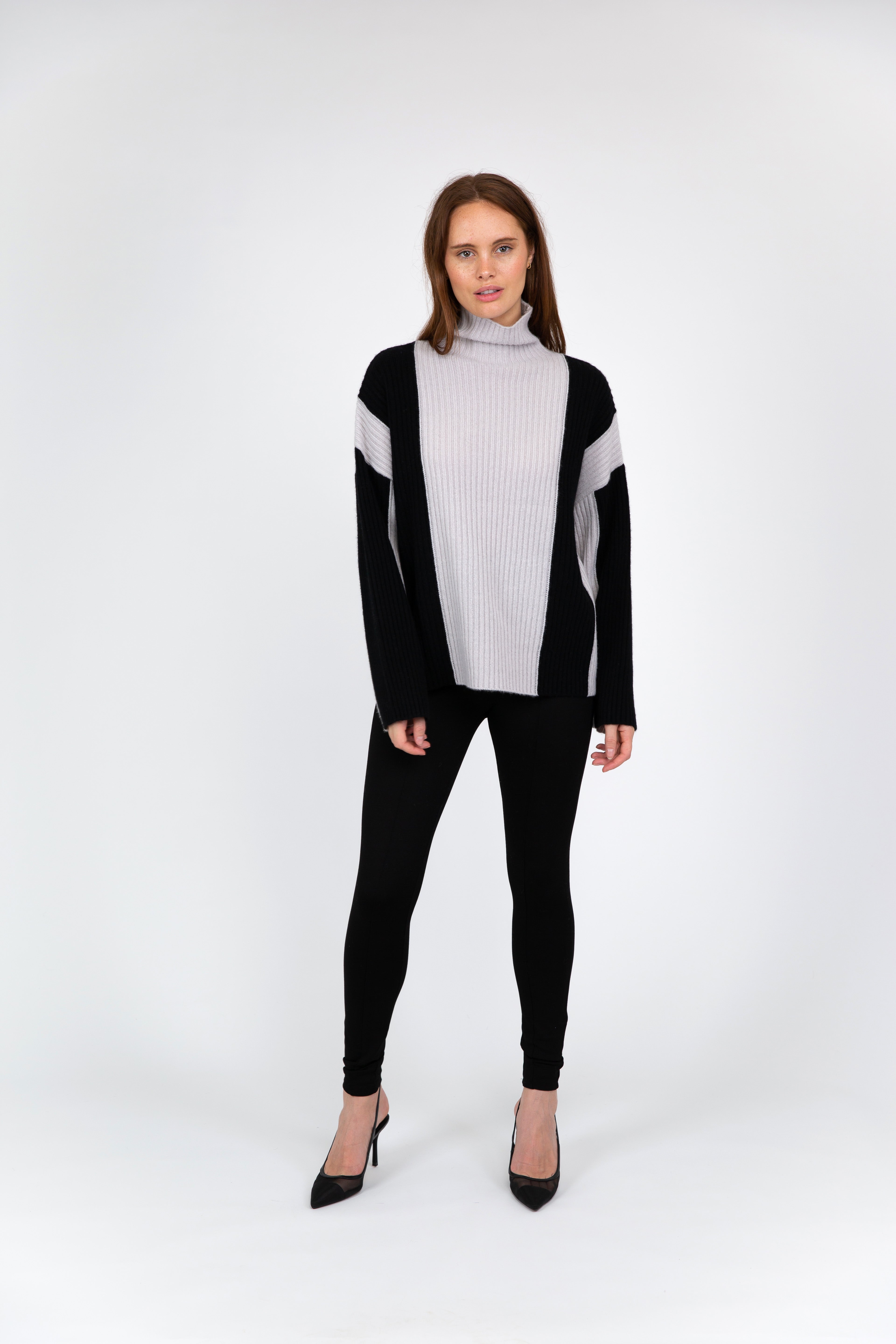 VAN KUKIL TWO TONED JUMPER