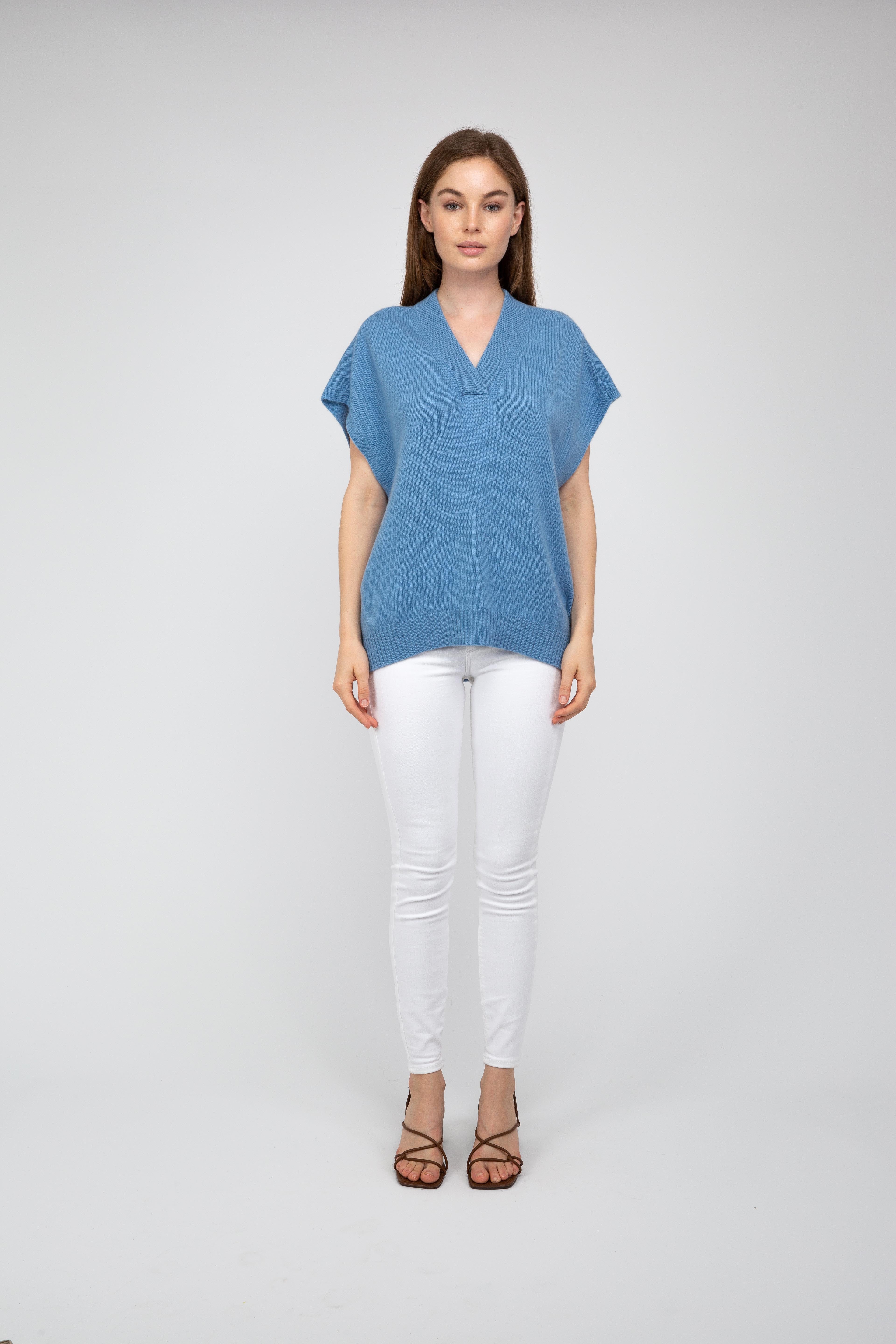 Van Kukil Cashmere Relaxed V-Neck Jumper