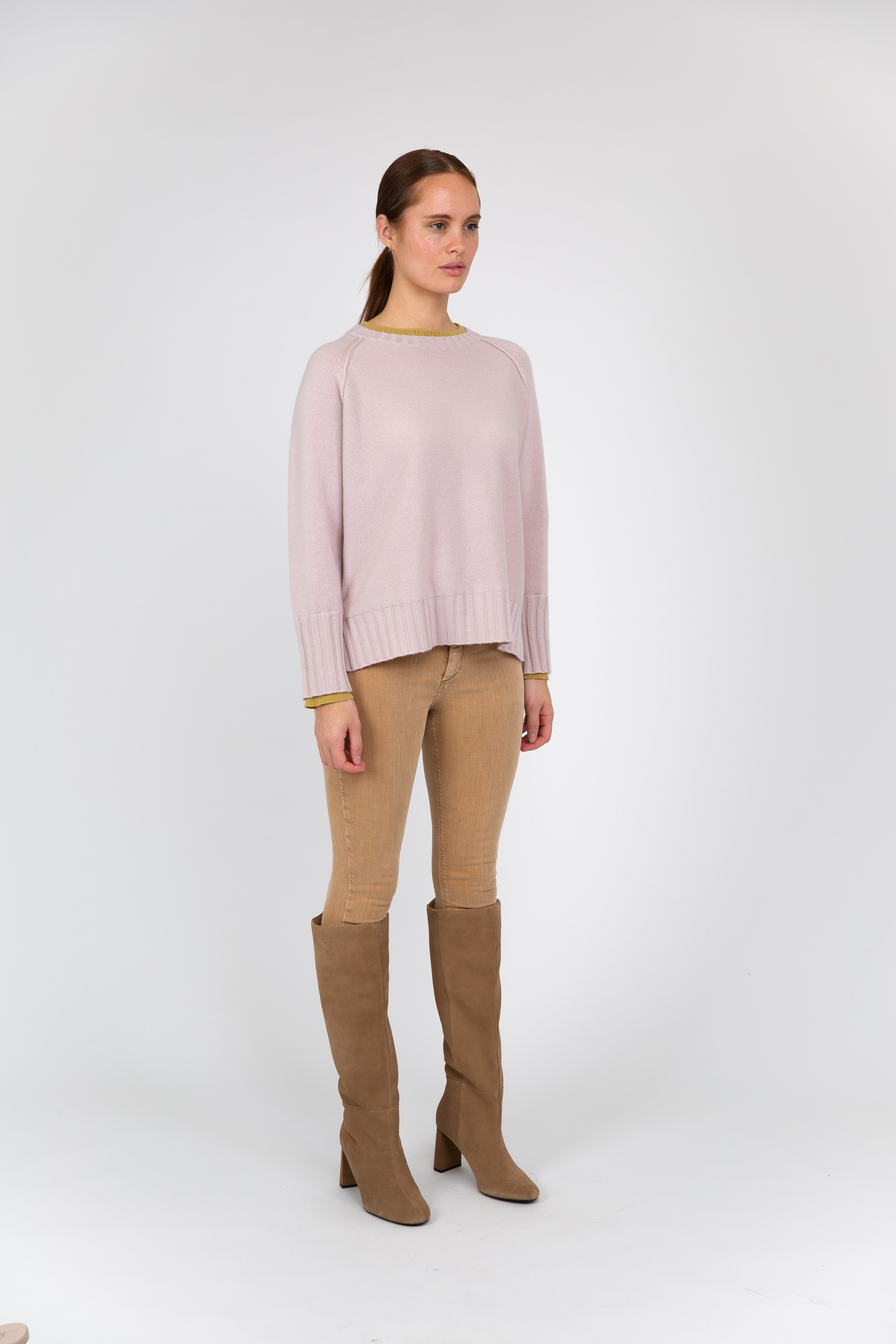 VAN KUKIL RIB NECK CREW JUMPER