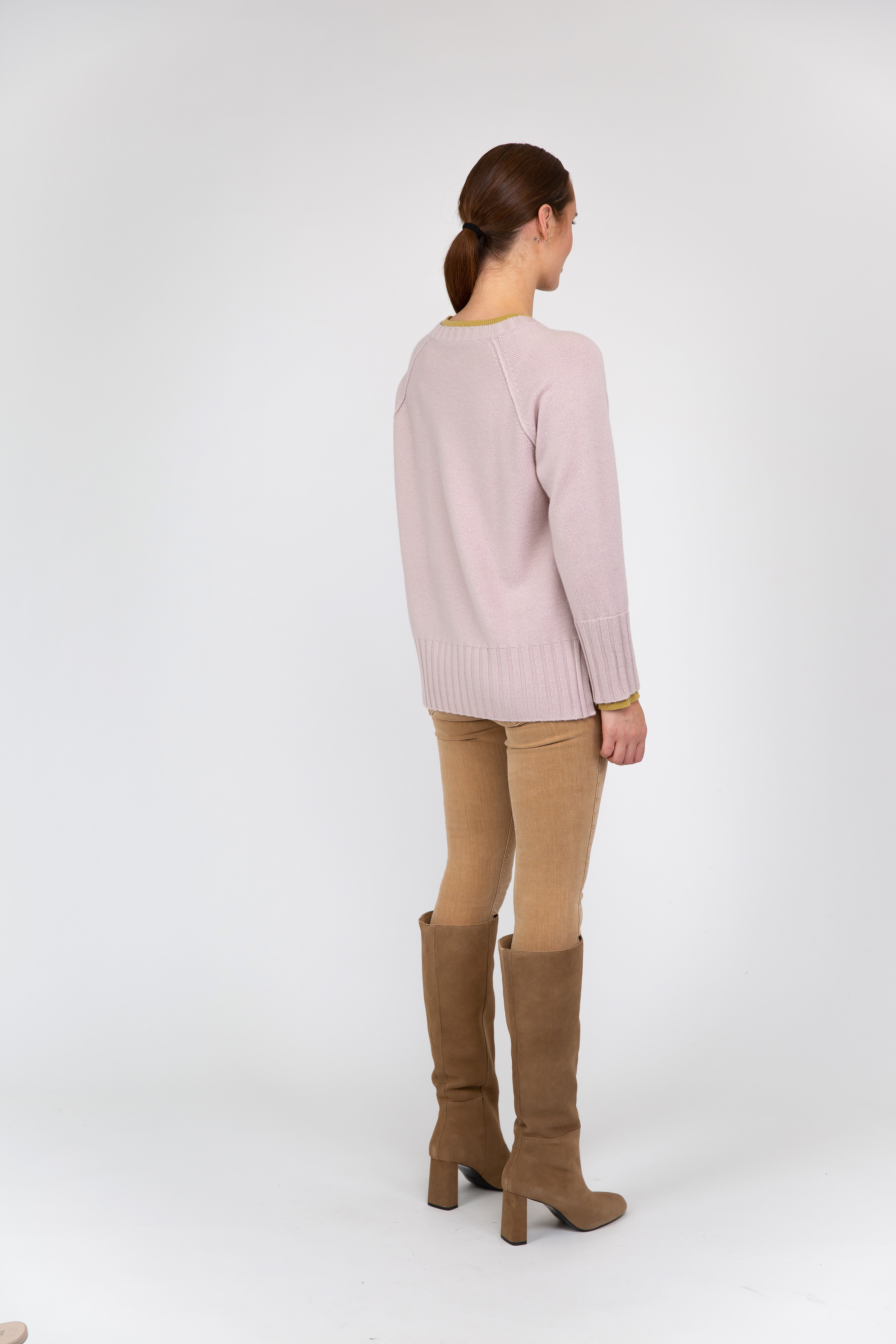 VAN KUKIL RIB NECK CREW JUMPER