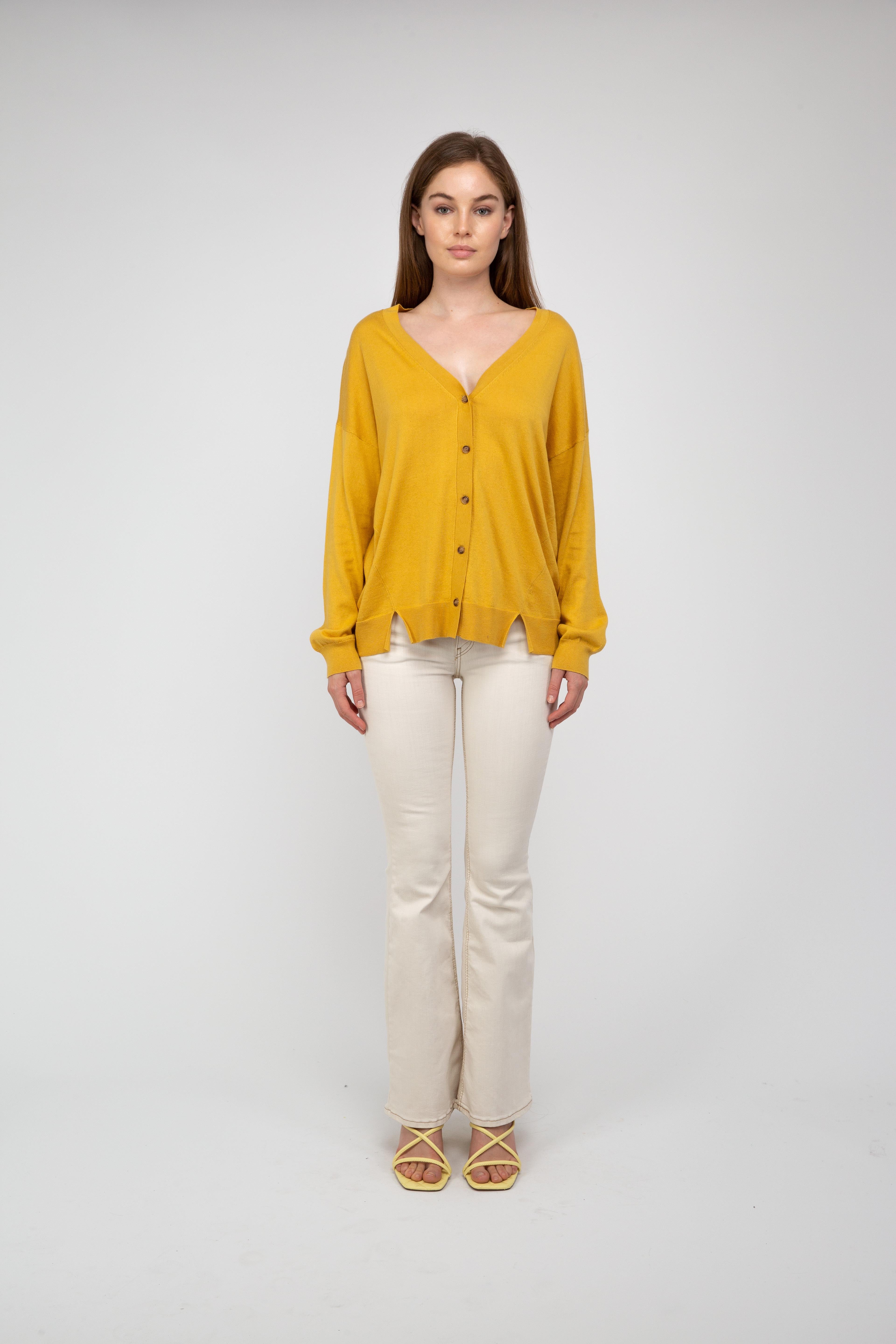 Van Kukil Relaxed Button-Down Cardigan
