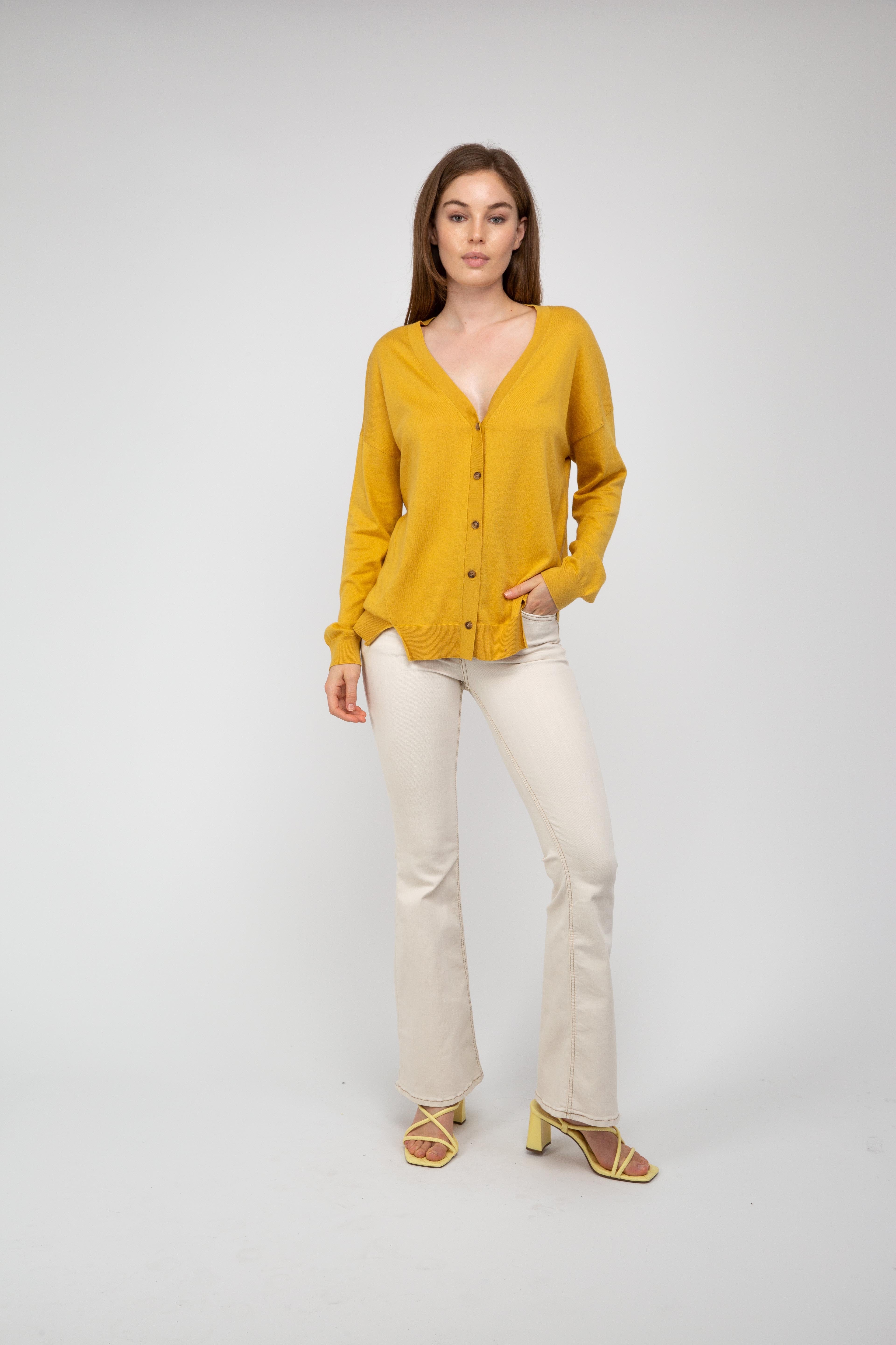 Van Kukil Relaxed Button-Down Cardigan