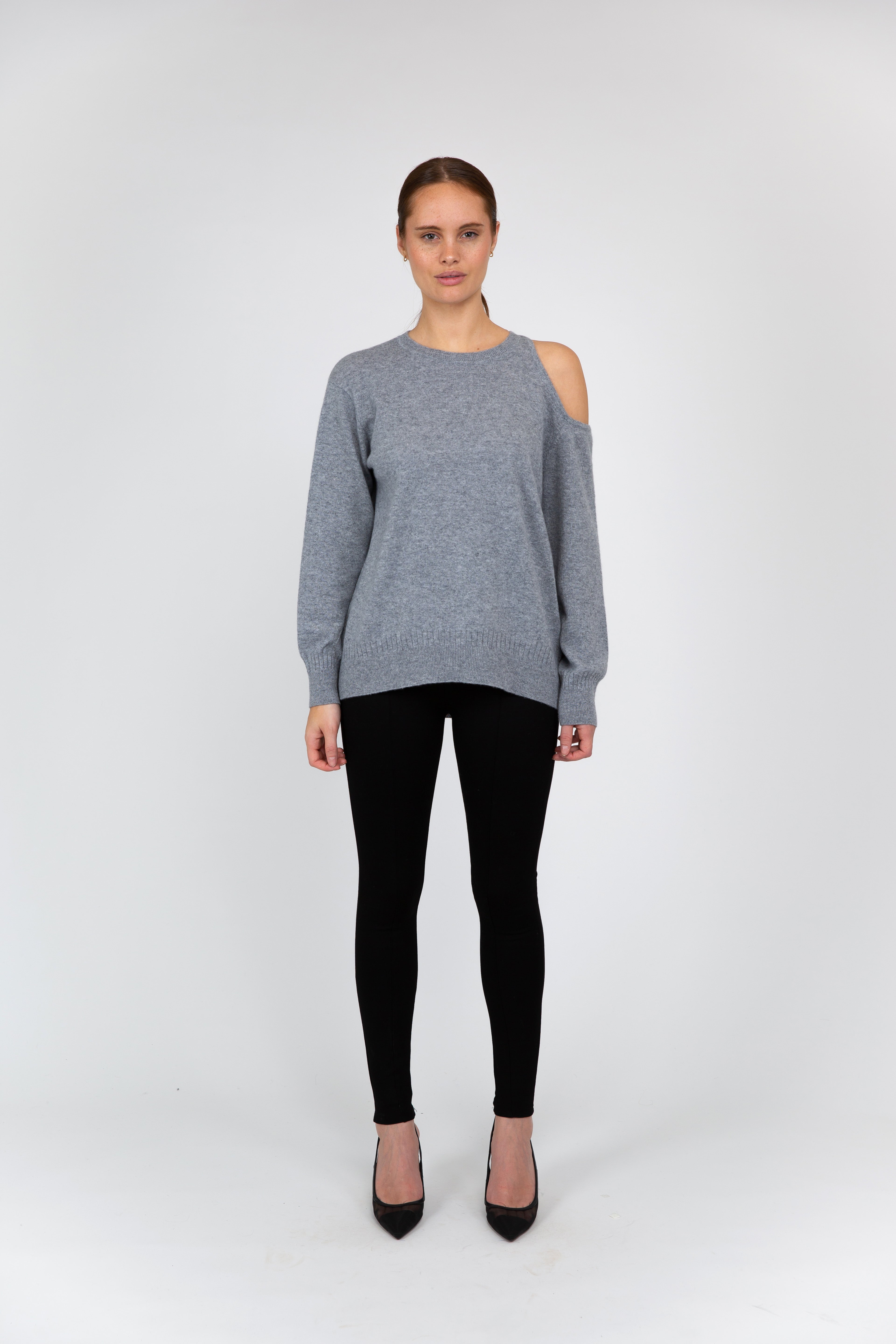 VAN KUKIL COLD SHOULDER JUMPER