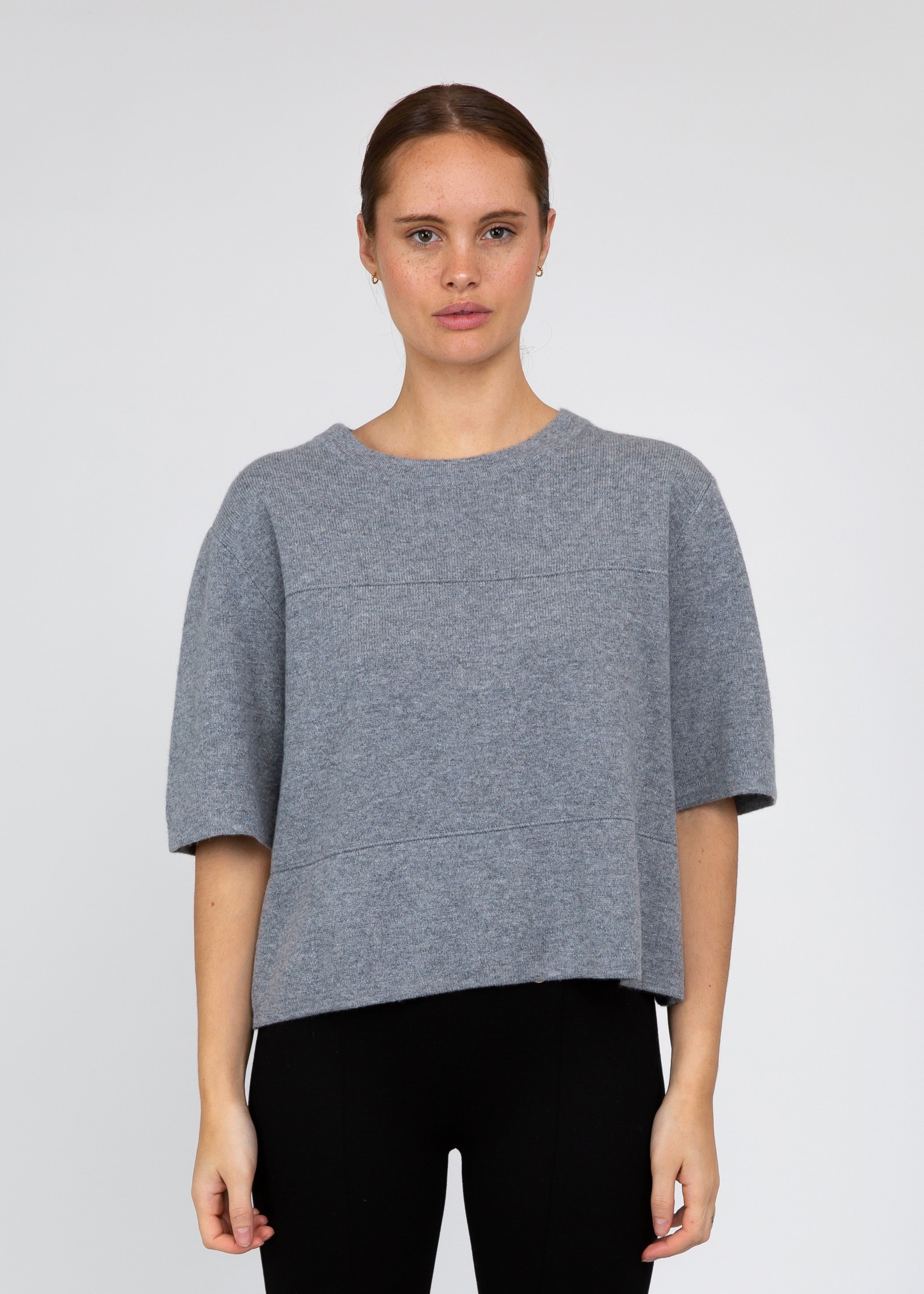 VAN KUKIL ROUND NECK HALF SLEEVES JUMPER