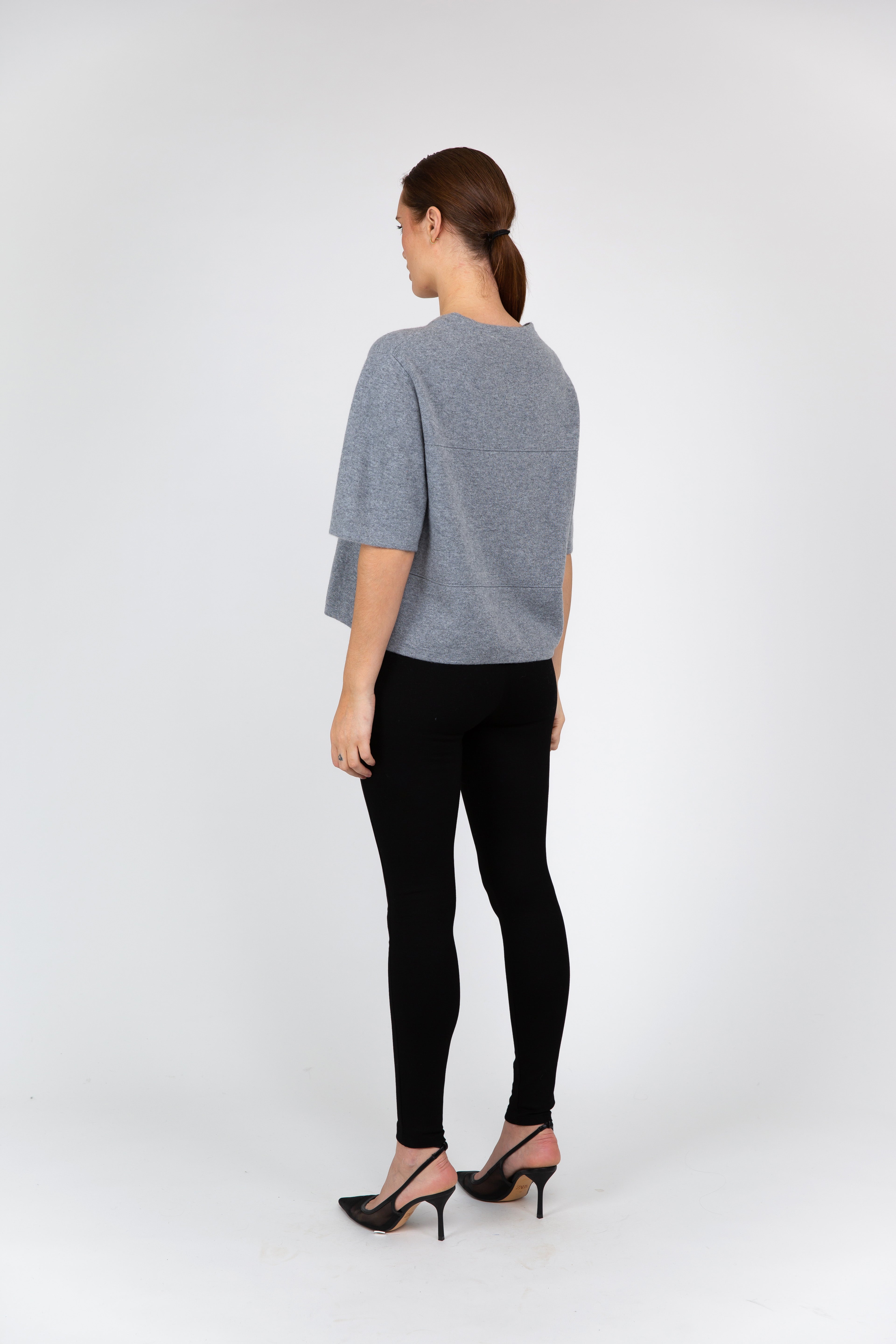 VAN KUKIL ROUND NECK HALF SLEEVES JUMPER