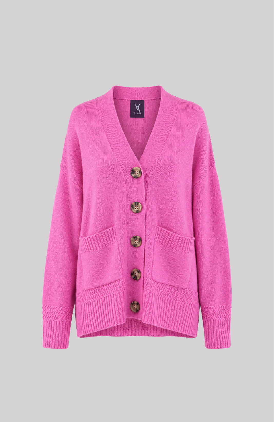 Oversized Button-Up Cardigan