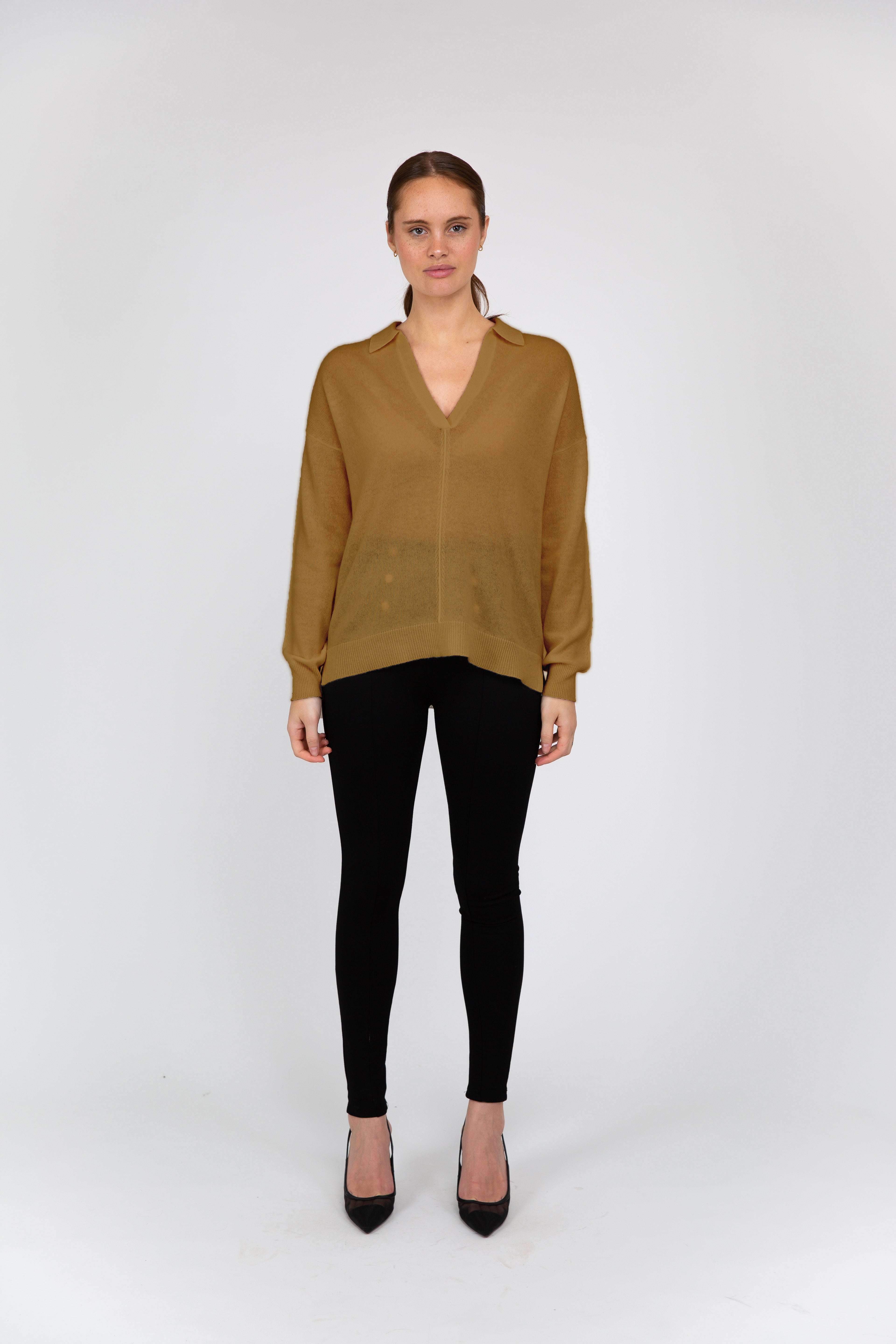 VAN KUKIL V NECK JUMPER