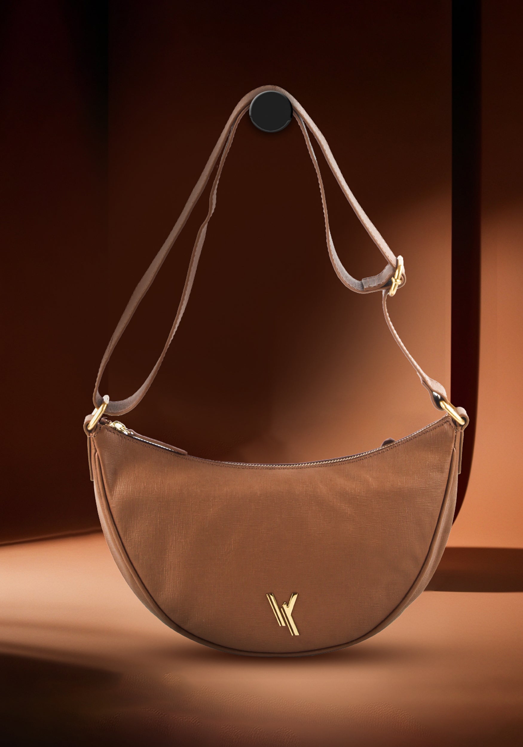 VAN KUKIL SAFFIANO LEATHER SLING BAG