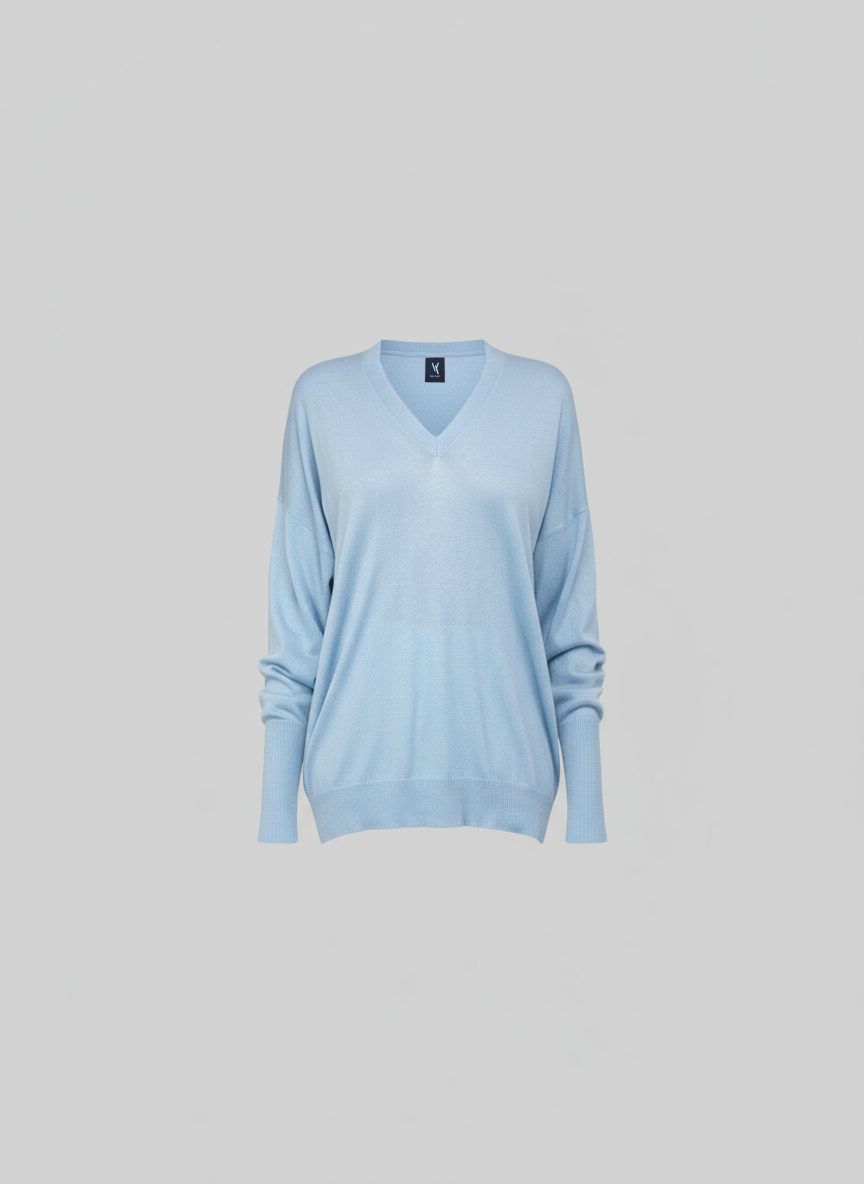Van Kukil Cashmere V Neck Jumper