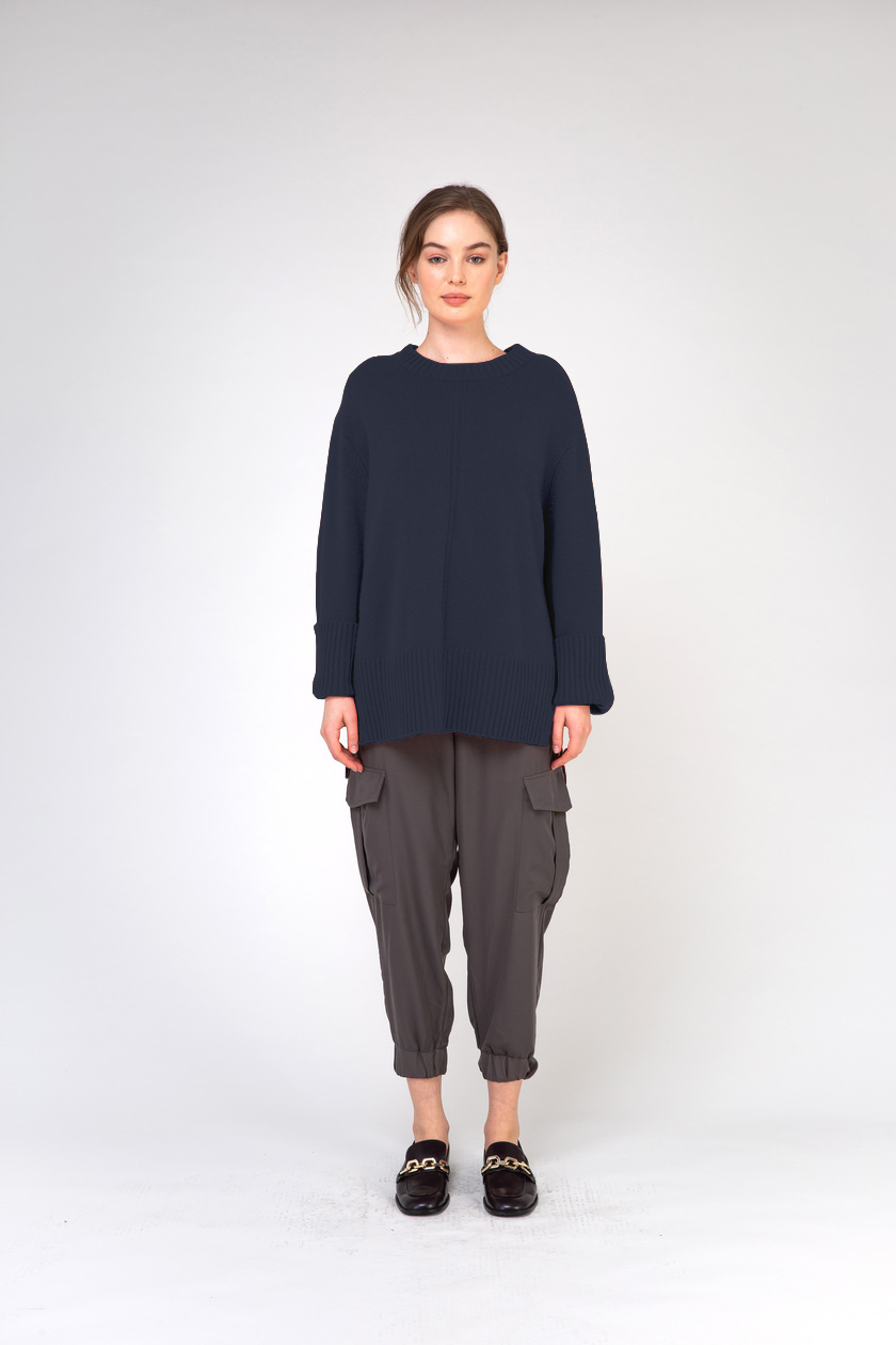 Van Kukil Relaxed Fit Crew Neck Jumper