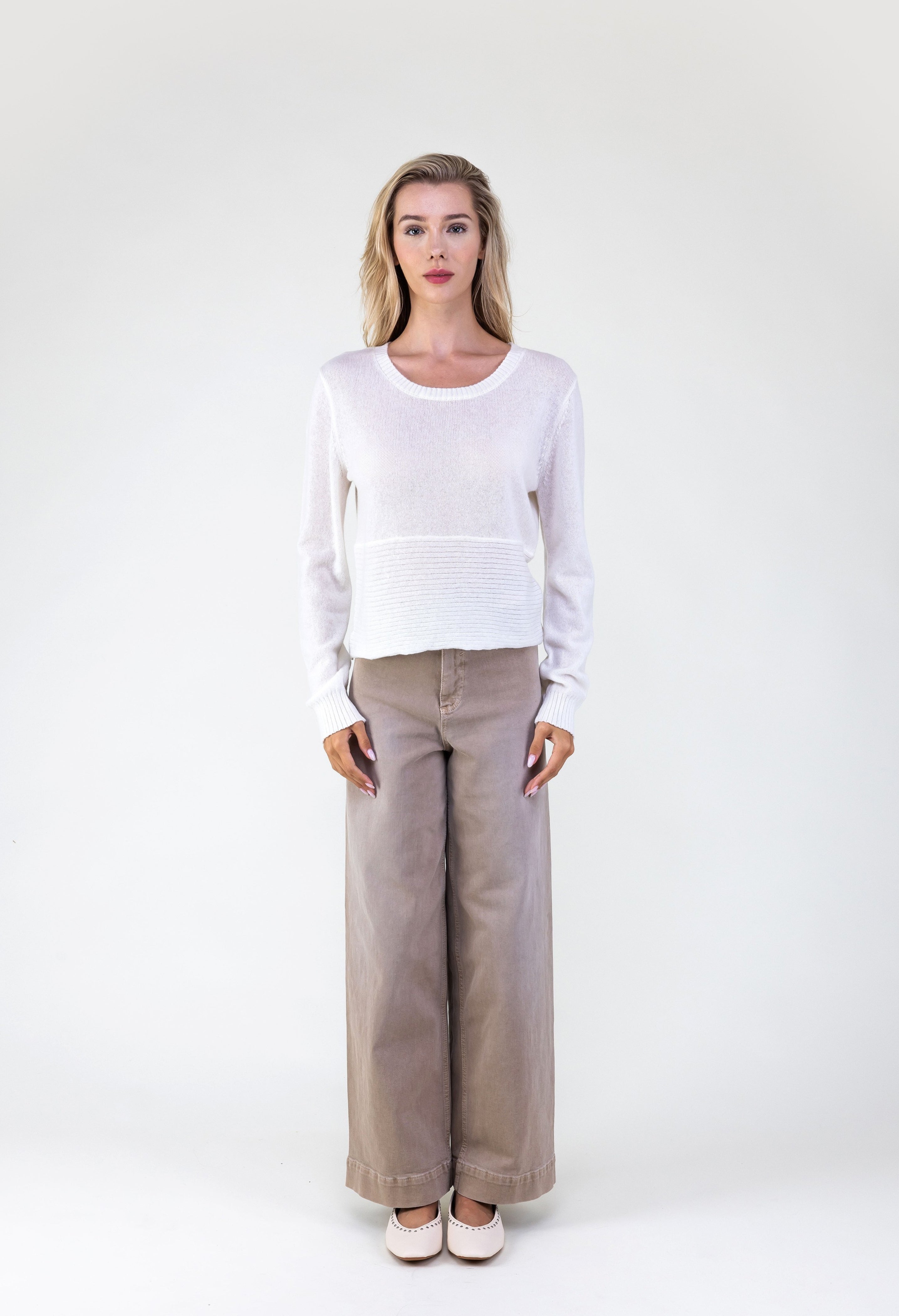 Van Kukil Cashmere Sheer Textured Sweater