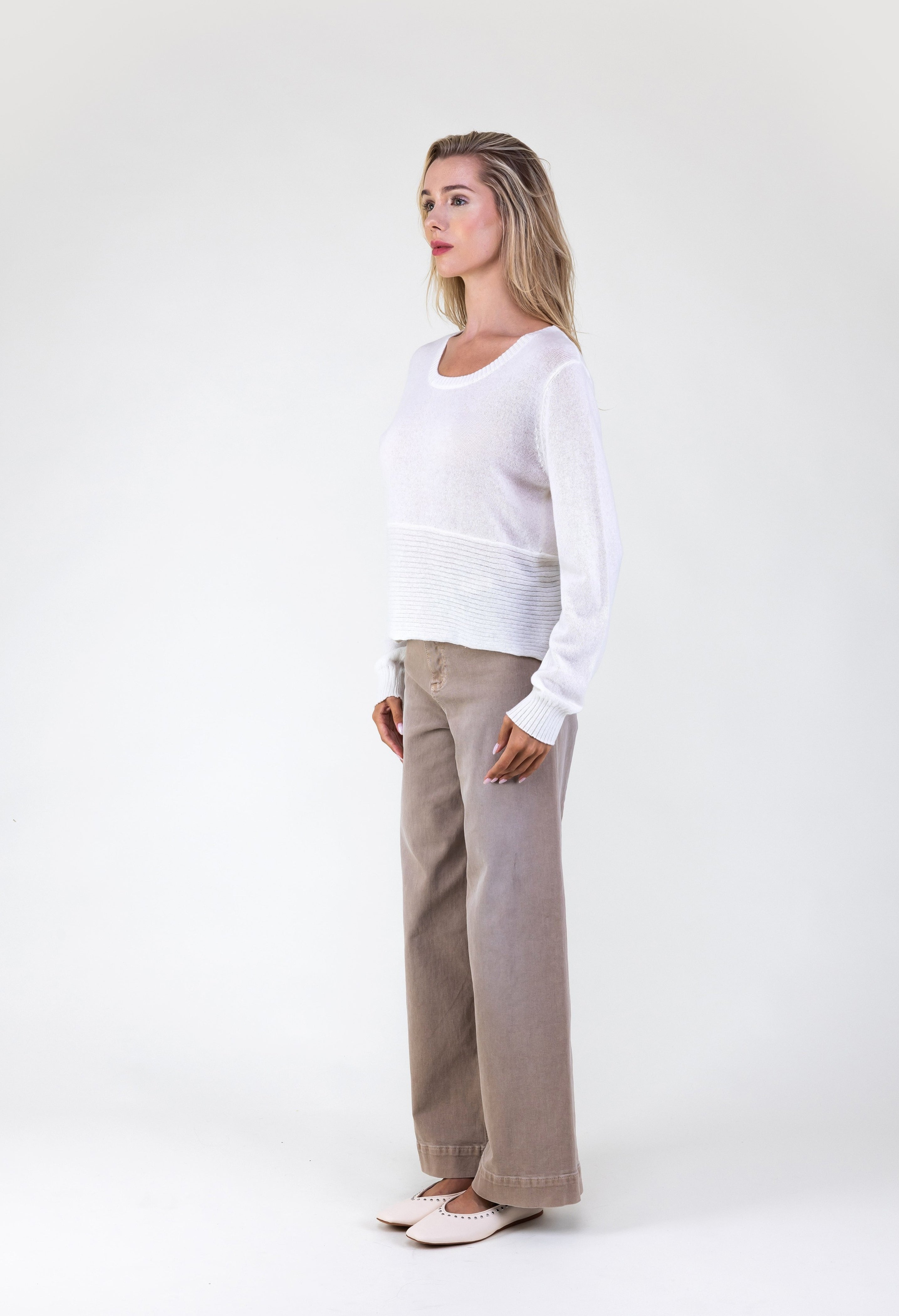 Van Kukil Cashmere Sheer Textured Sweater