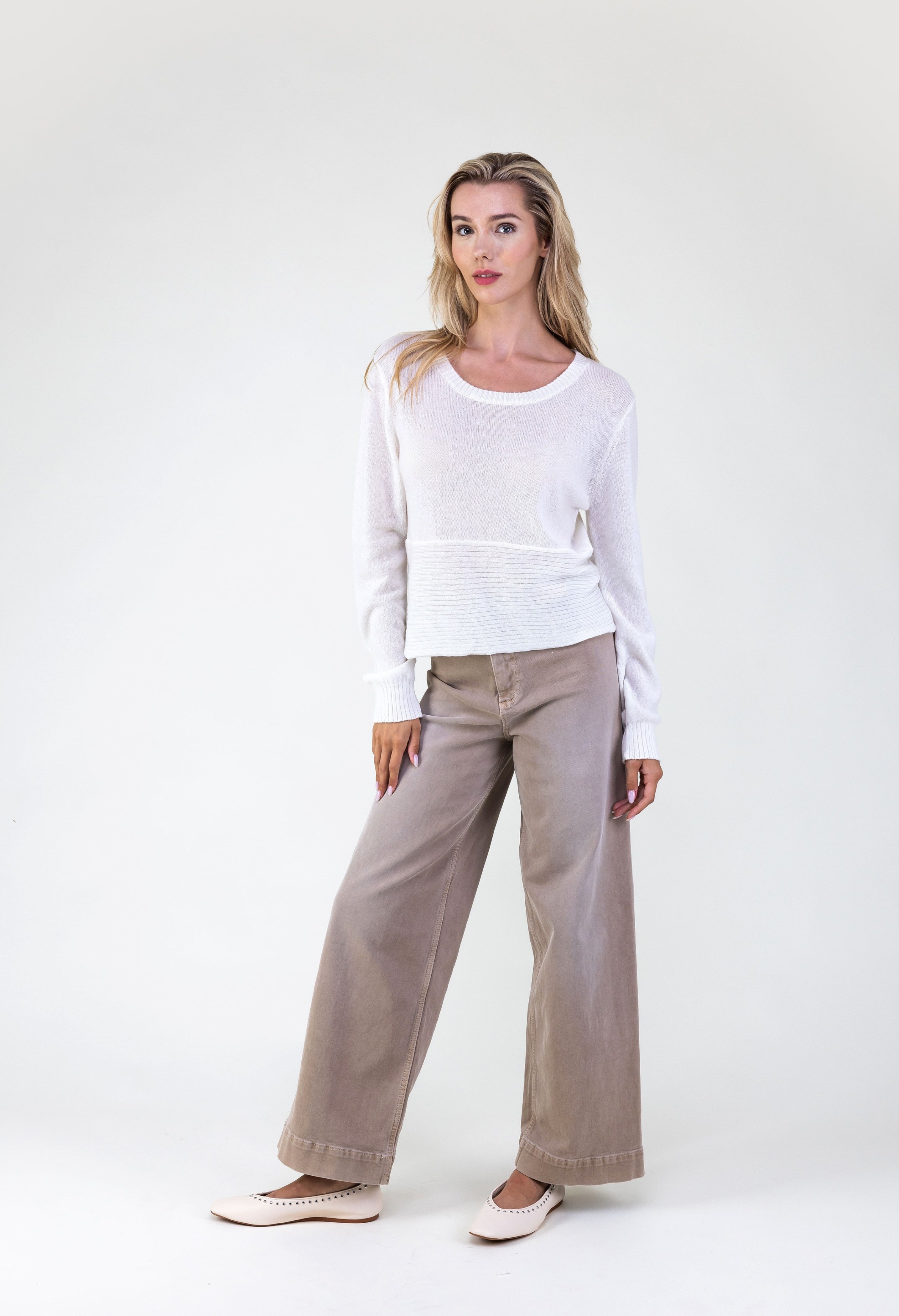 Van Kukil Cashmere Sheer Textured Sweater