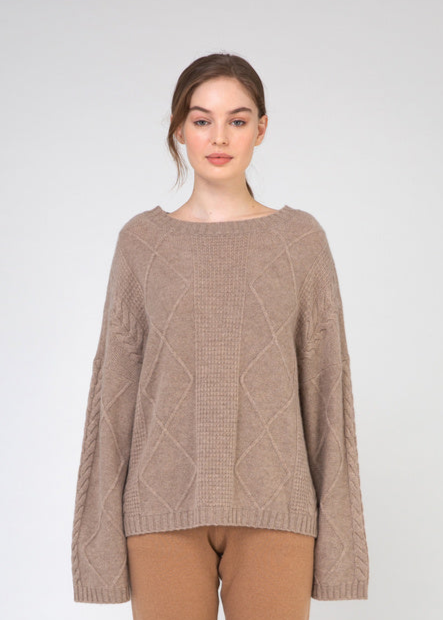 VAN KUKIL ROUND NECK MULTI WEAVE