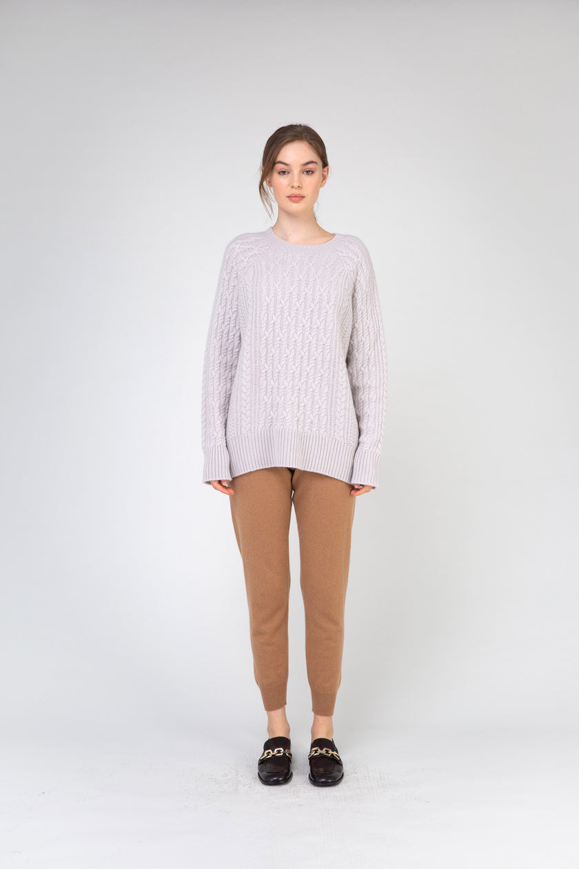 VAN KUKIL ROUND NECK CABLE WEAVE