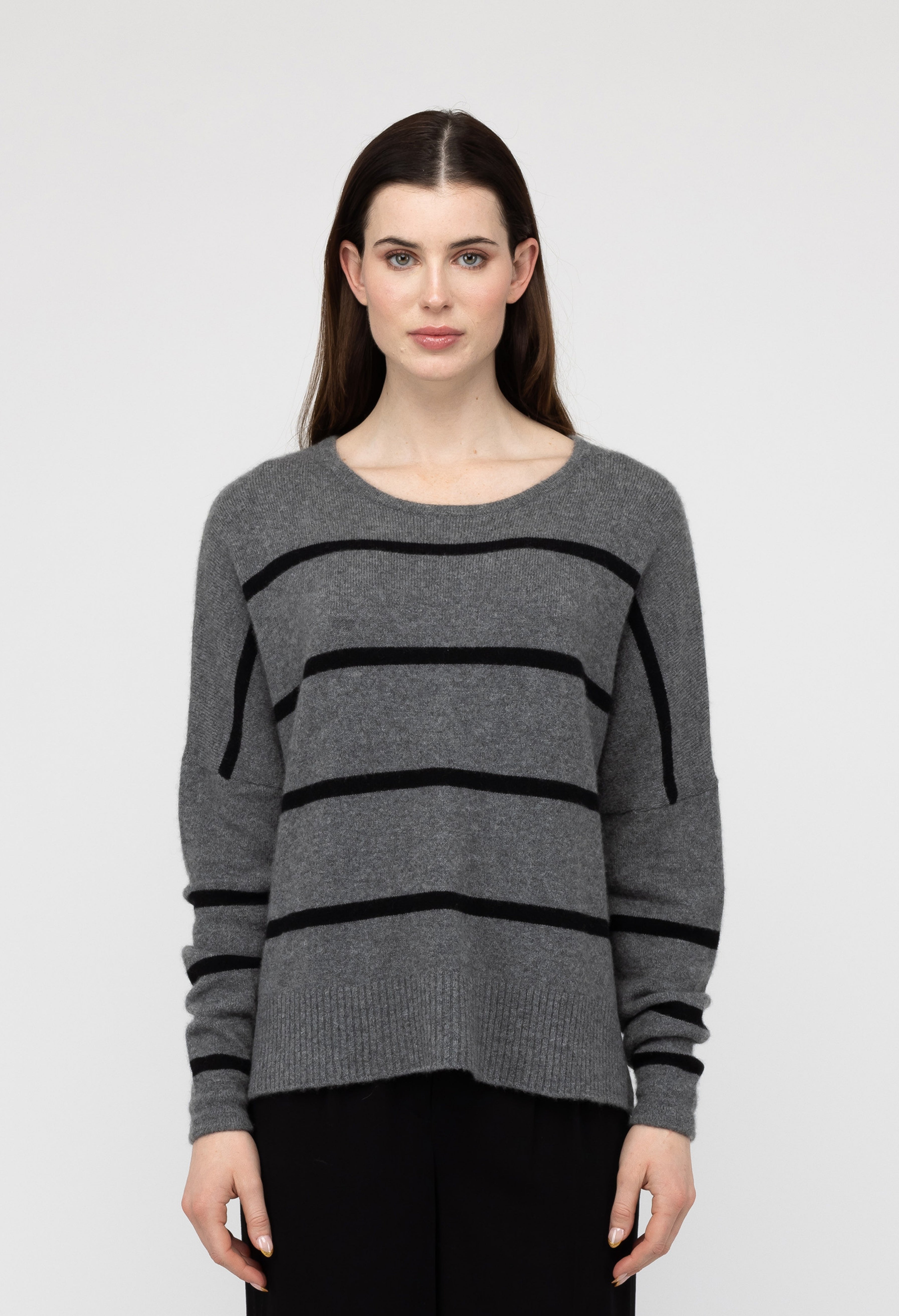 Van Kukil Striped Crewneck Sweater