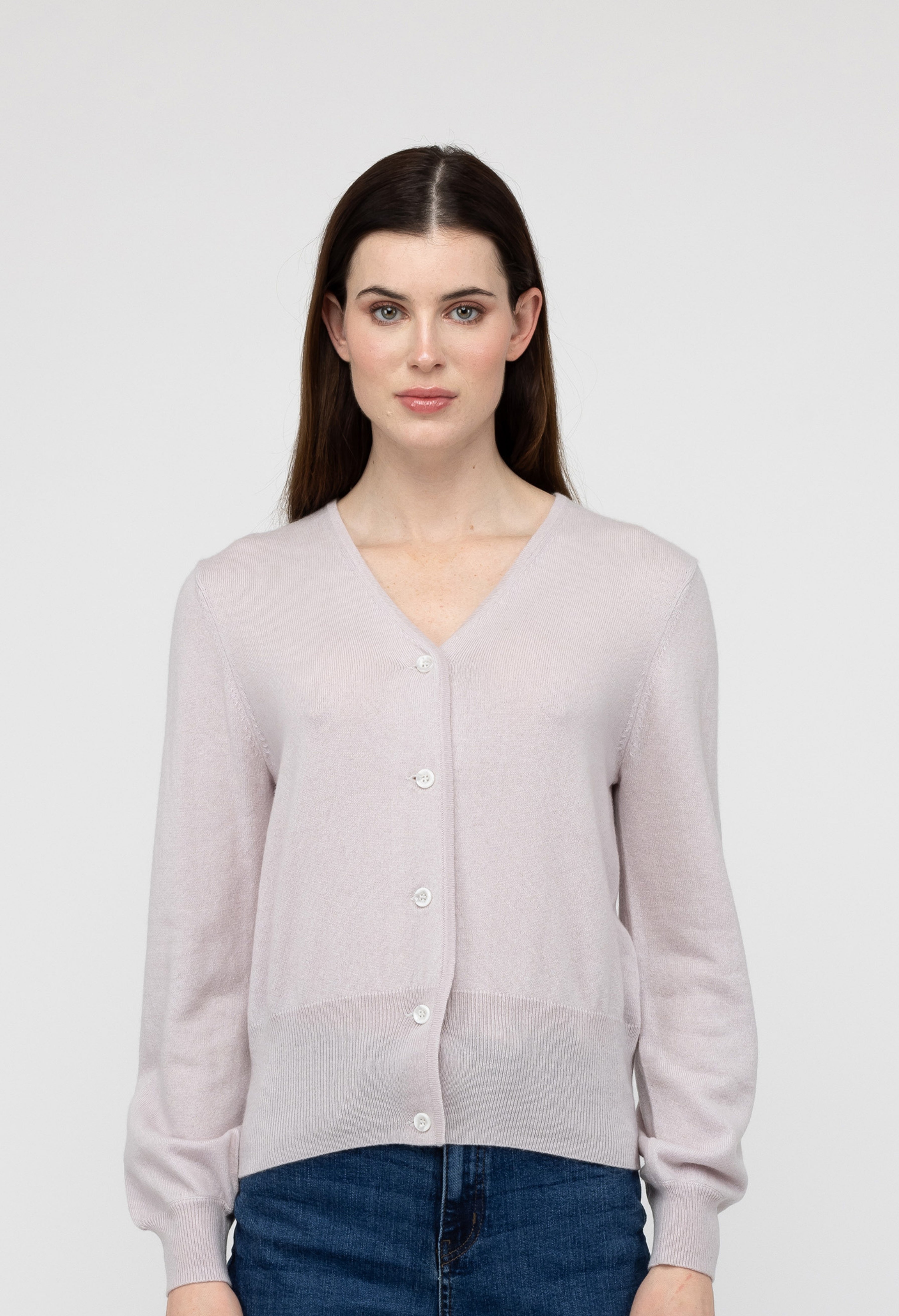 Van Kukil Cashmere Button-Up Cardigan