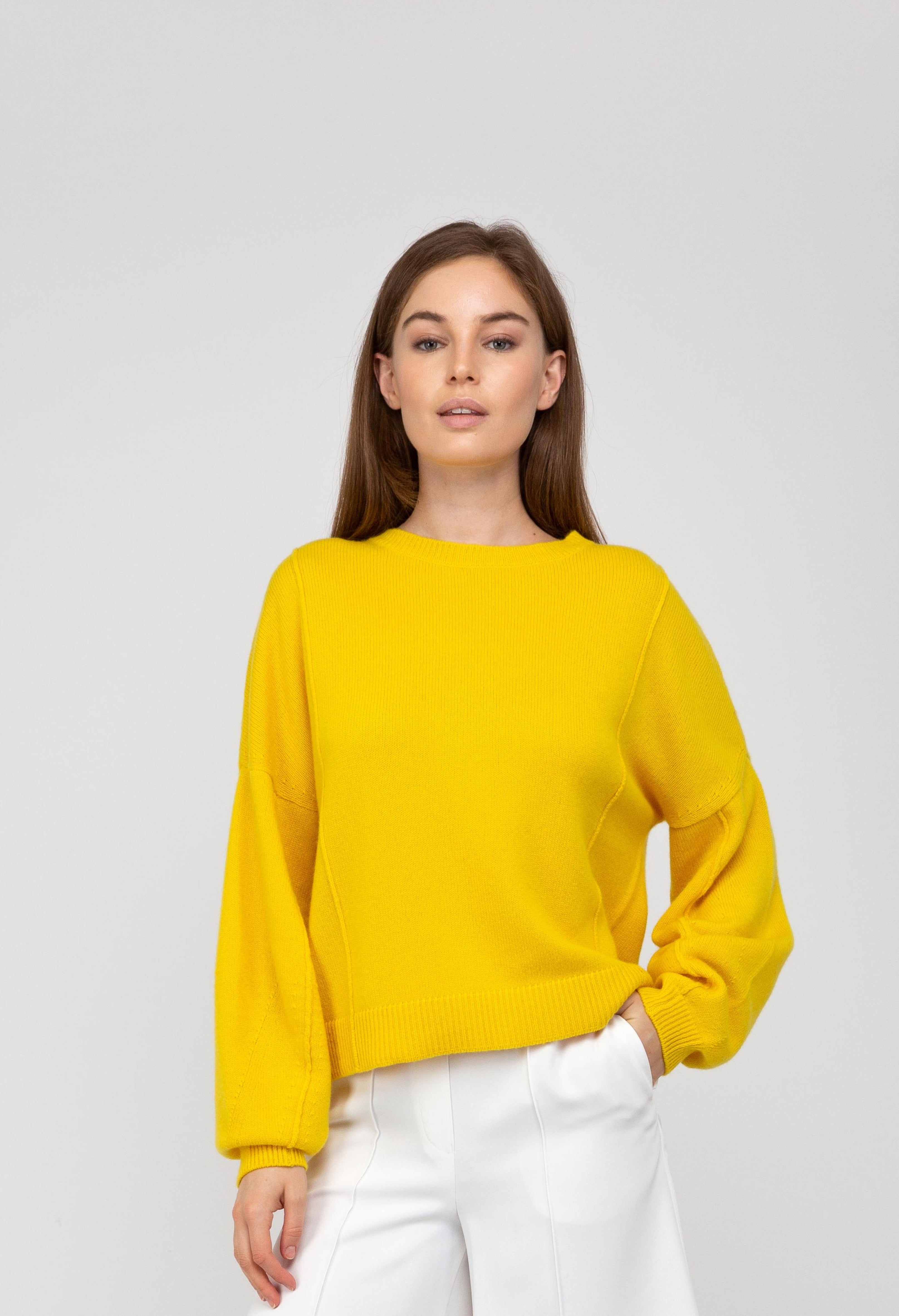 Van Kukil Cashmere Drop Shoulder Jumper