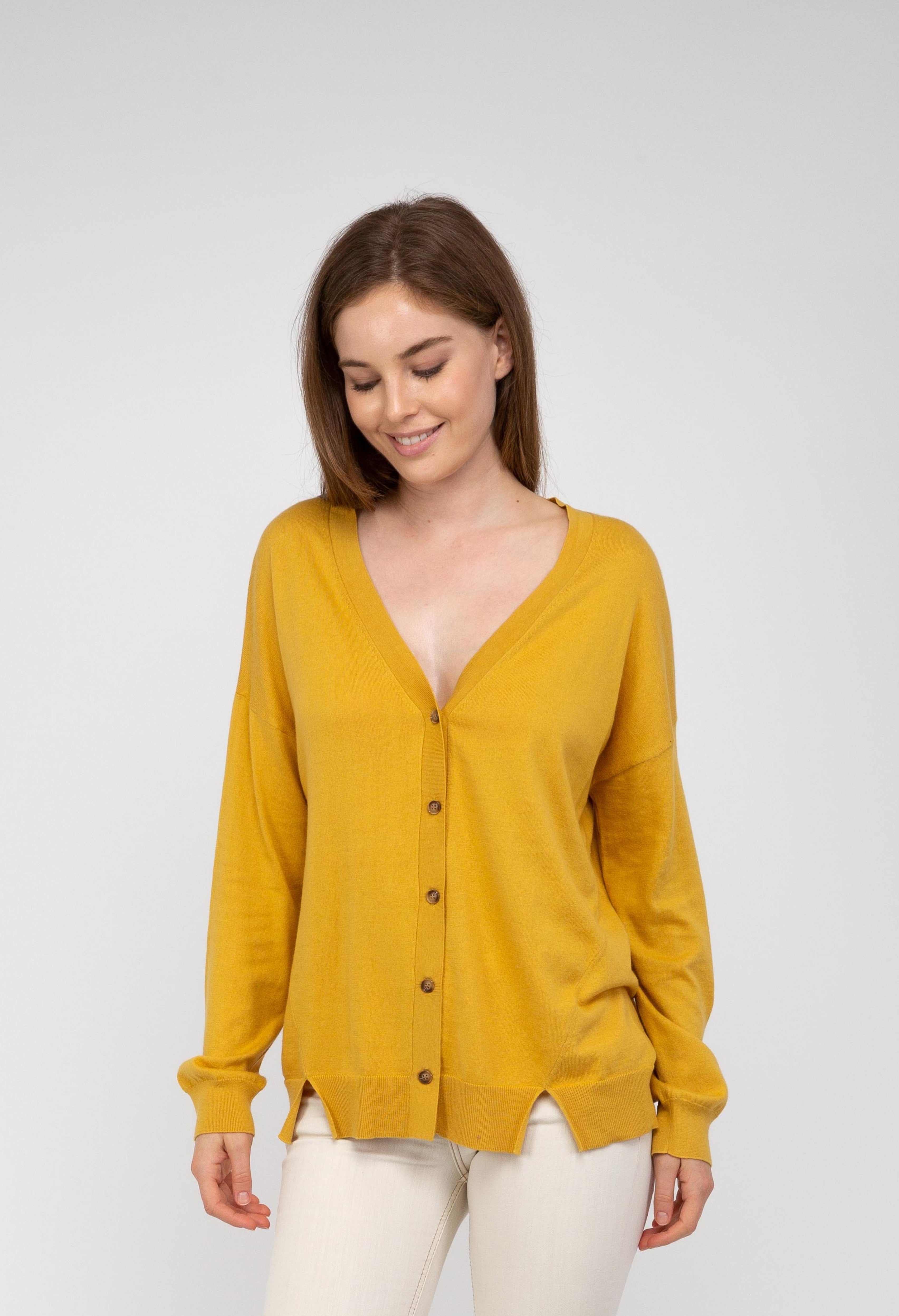 Van Kukil Relaxed Button-Down Cardigan