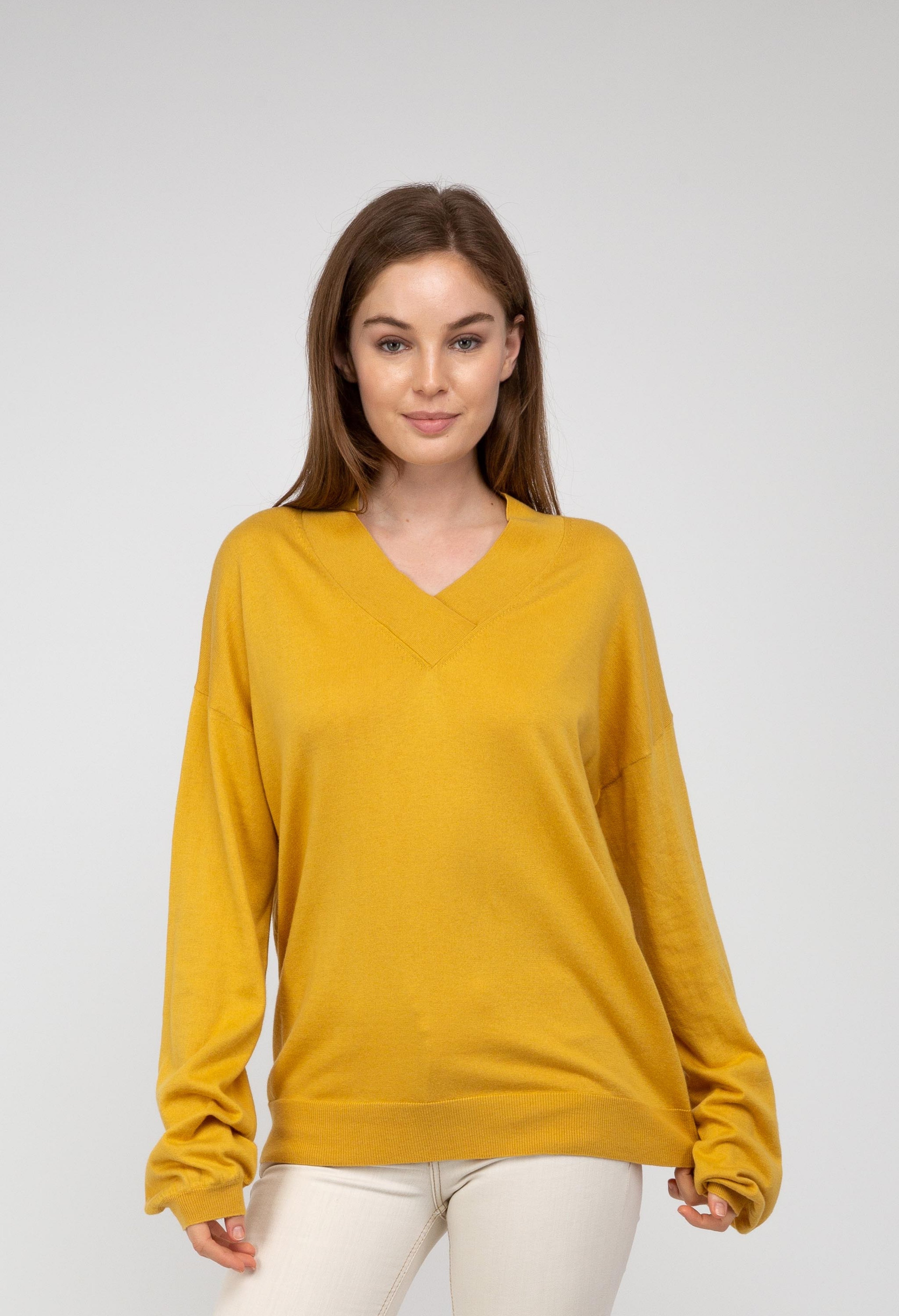 Van Kukil Relaxed V-Neck Jumper