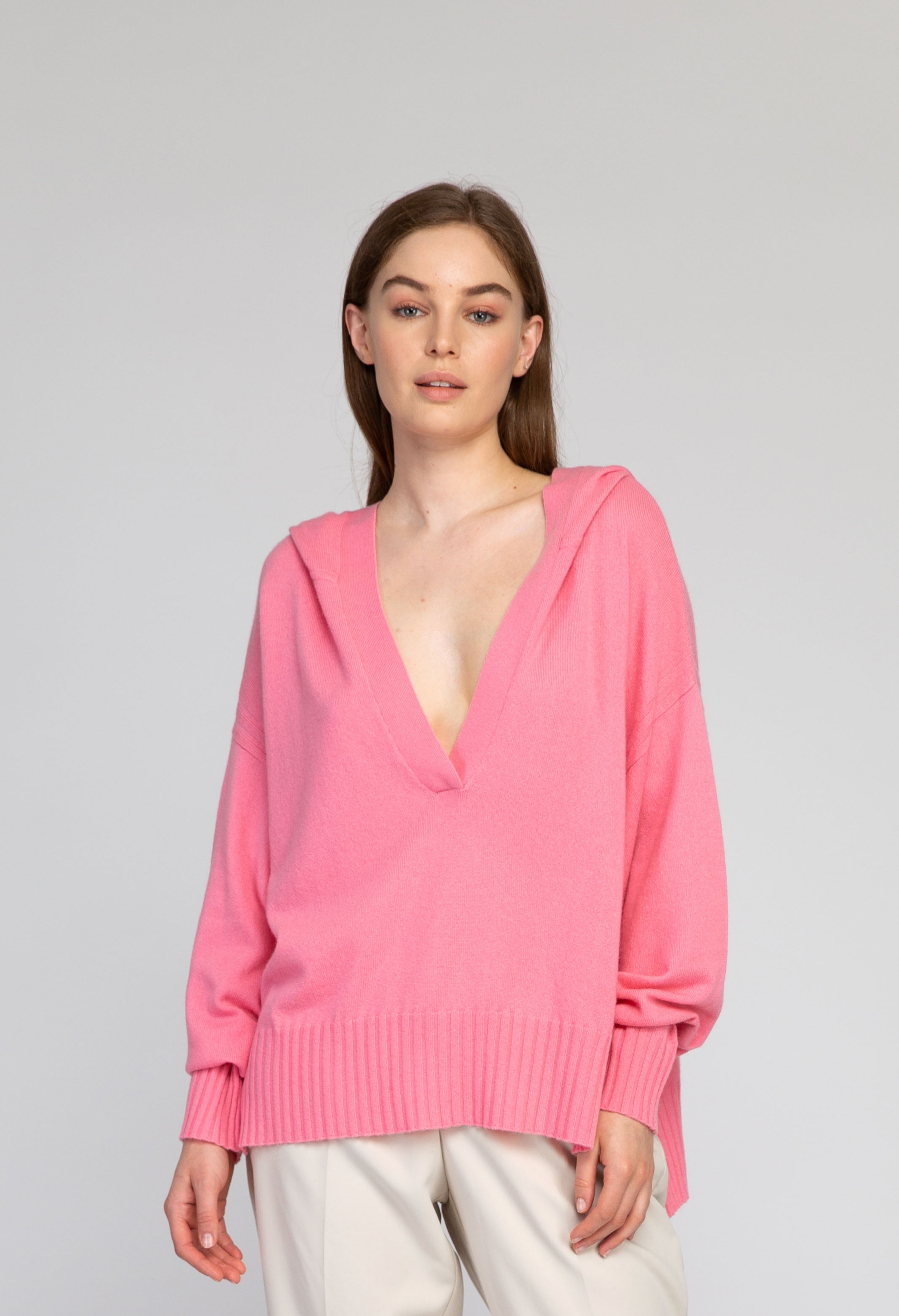 Van Kukil Deep V-Neck Jumper